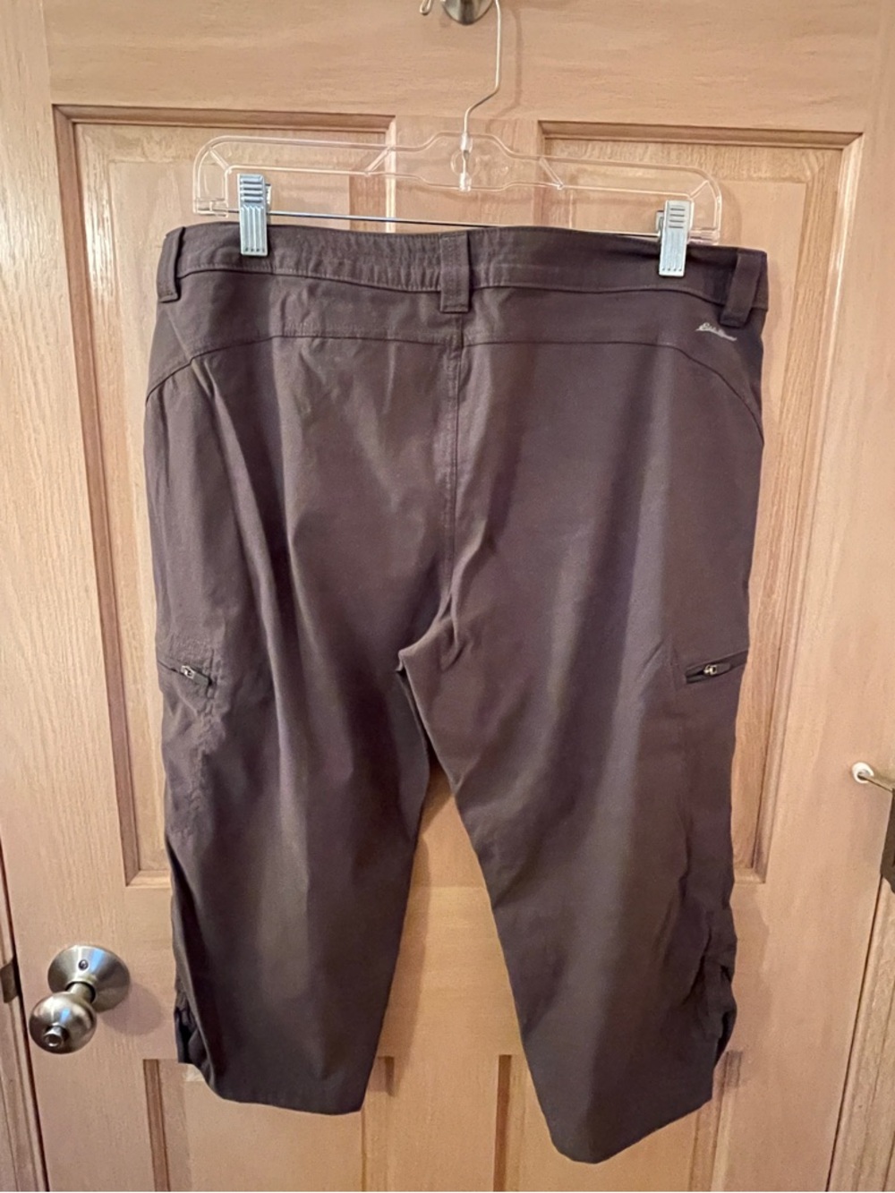 Eddie Bauer Dark Gray Women's Cargo Capris - Picture 2 of 8